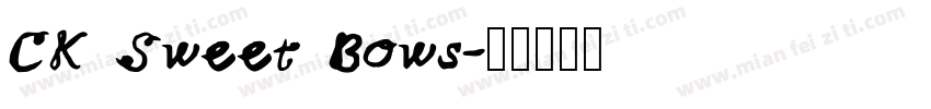 CK Sweet Bows字体转换